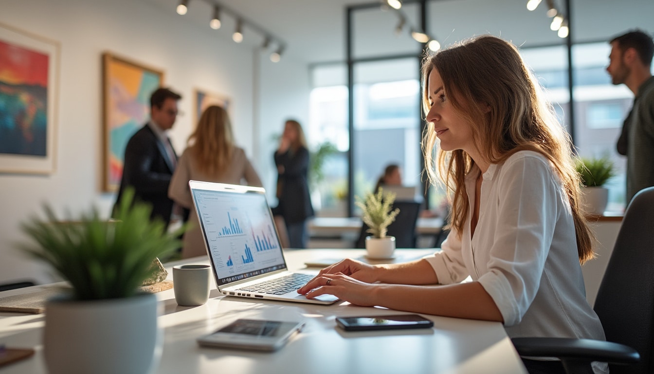 Communication digitale pour une galerie d'art : stratégies et succès