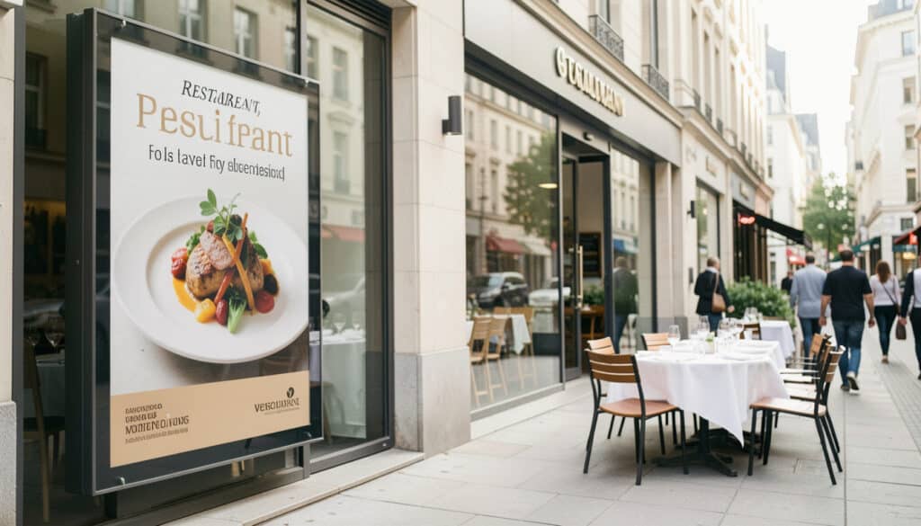 Panneau publicitaire pour restaurant : bien le choisir